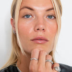 Classic Hoops Sølvfarvet 10 mm - BY CARA