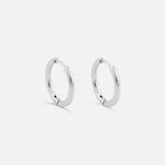 Classic Hoops Sølvfarvet 12 mm - BY CARA