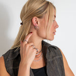 Classic Hoops Sølvfarvet 16 mm - BY CARA