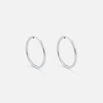Classic Hoops Sølvfarvet 20 mm - BY CARA