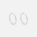 Classic Hoops Sølvfarvet 20 mm