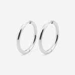Classic Hoops Sølvfarvet 25 mm - BY CARA