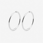 Classic Hoops Sølvfarvet 30 mm - BY CARA