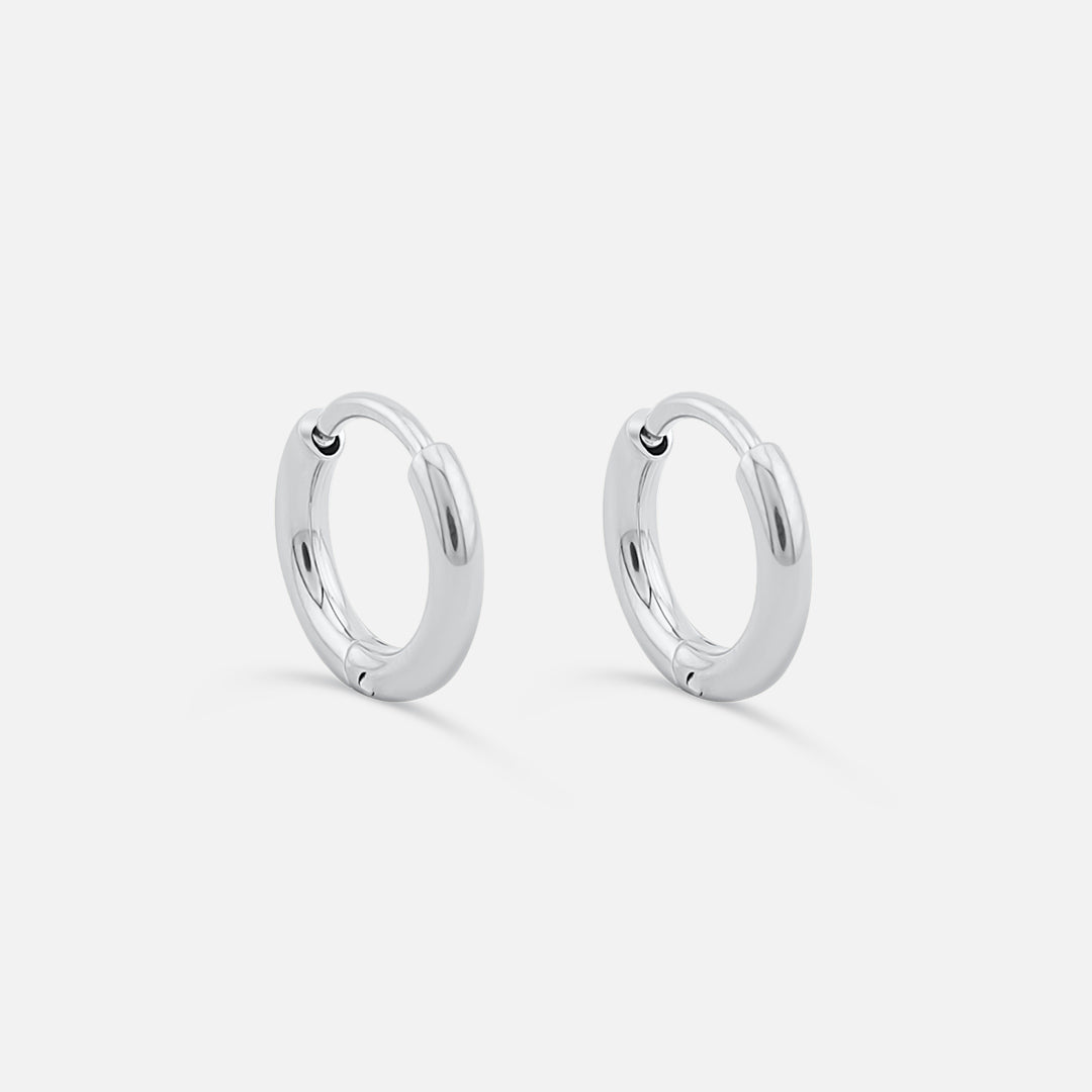 Classic Hoops Sølvfarvet Helix 8 mm - BY CARA