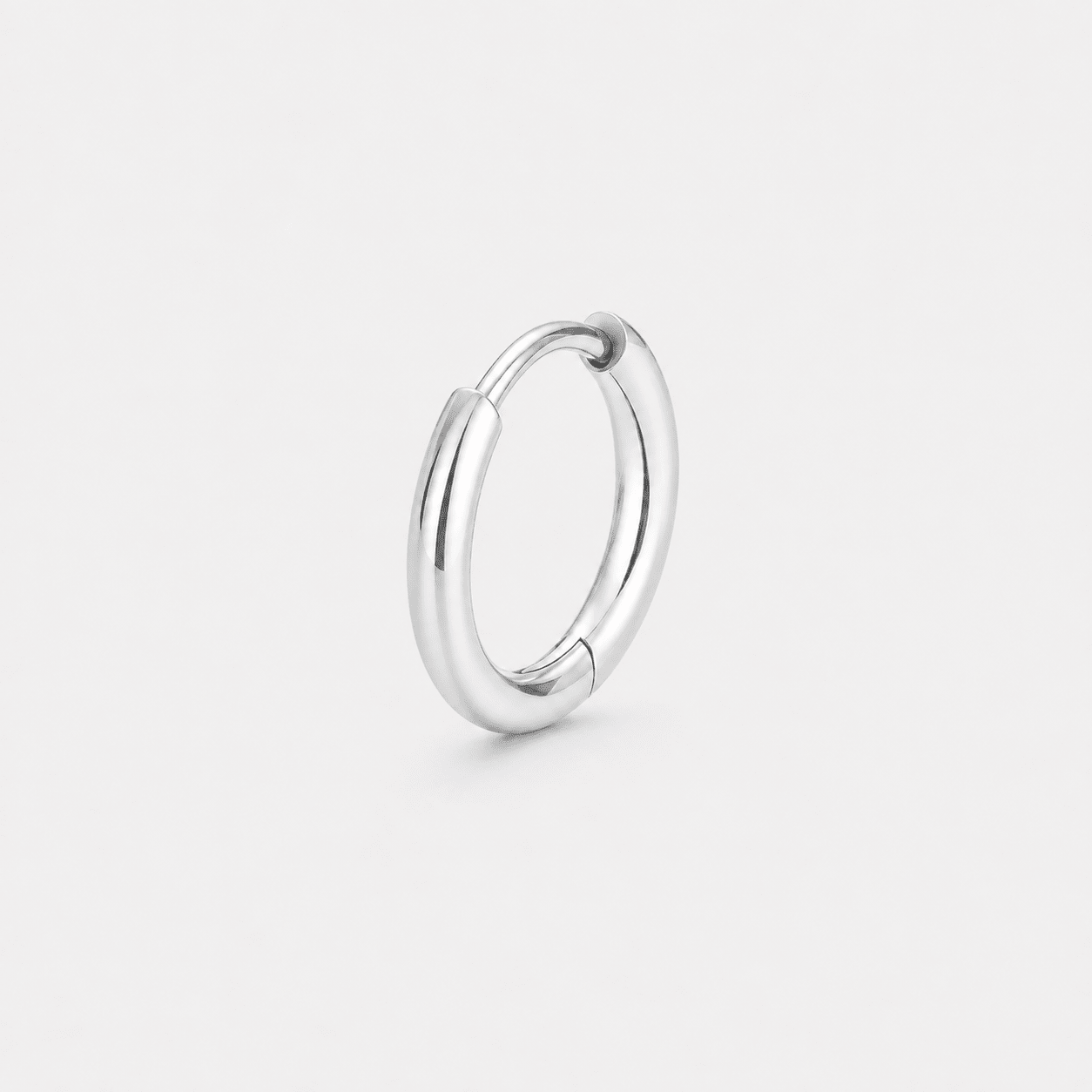 Classic Smooth Clicker Ring sølvfarvet 8 mm - BY CARA
