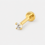 Classic Solitaire Labret 2,5 mm goldfarben