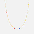 Color Pop Bead Halskæde 18K Guldbelagt