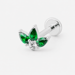 Crystal Dreaming Emerald Labret silver-coloured
