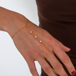 Crystal Glow Hand Armbånd 18K Guldbelagt - BY CARA