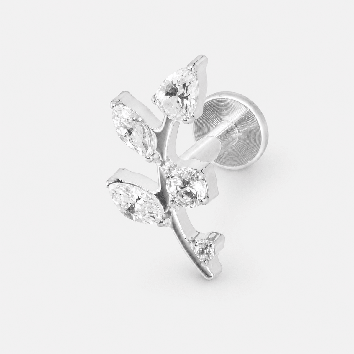 Crystal Vine Labret silver-coloured