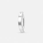 Curve Arc Clicker Navlepiercing sølvfarvet - BY CARA