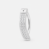 Calista Double Spark Clicker Navlepiercing sølvfarvet