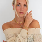 Daisy Bloom Justerbar Ring 18K Guldbelagt - BY CARA