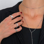 Daisy Bloom Justerbar Ring Sølvfarvet - BY CARA