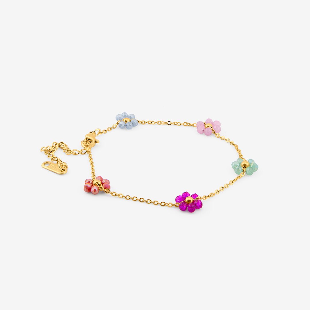 Daisy Pastel Armbånd 18K Guldbelagt - BY CARA