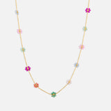 Daisy Pastel Halskæde 18K Guldbelagt