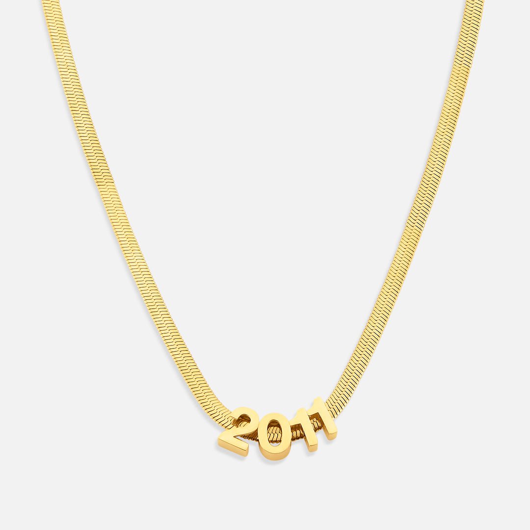 Dicte Bogstav Halskæde 18K Guldbelagt med 1 bogstav - BY CARA