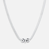 Dicte Bogstav Halskæde Sølvfarvet med 1 bogstav