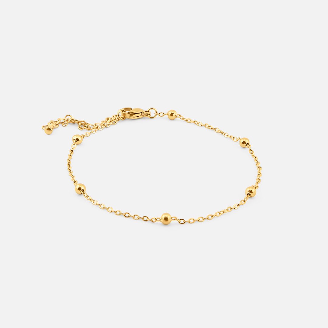 Dot Ankelkæde 18K Guldbelagt - BY CARA