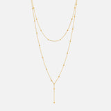 Dot Layers Halskæde 18K Guldbelagt
