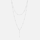 Dot Layers Halskæde Sølvfarvet