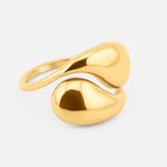 Dream Flow Justerbar Ring 18K Guldbelagt - BY CARA
