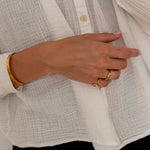 Drift Ring 18K Guldbelagt 1 mm - BY CARA