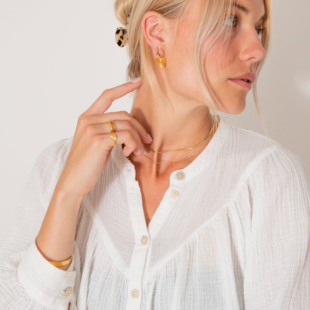Drift Ring 18K Guldbelagt 3 mm - BY CARA