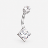 Orielle Princess 4/6 mm Navlepiercing sølvfarvet