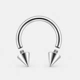 Vortex Spike Horseshoe sølvfarvet 8 mm