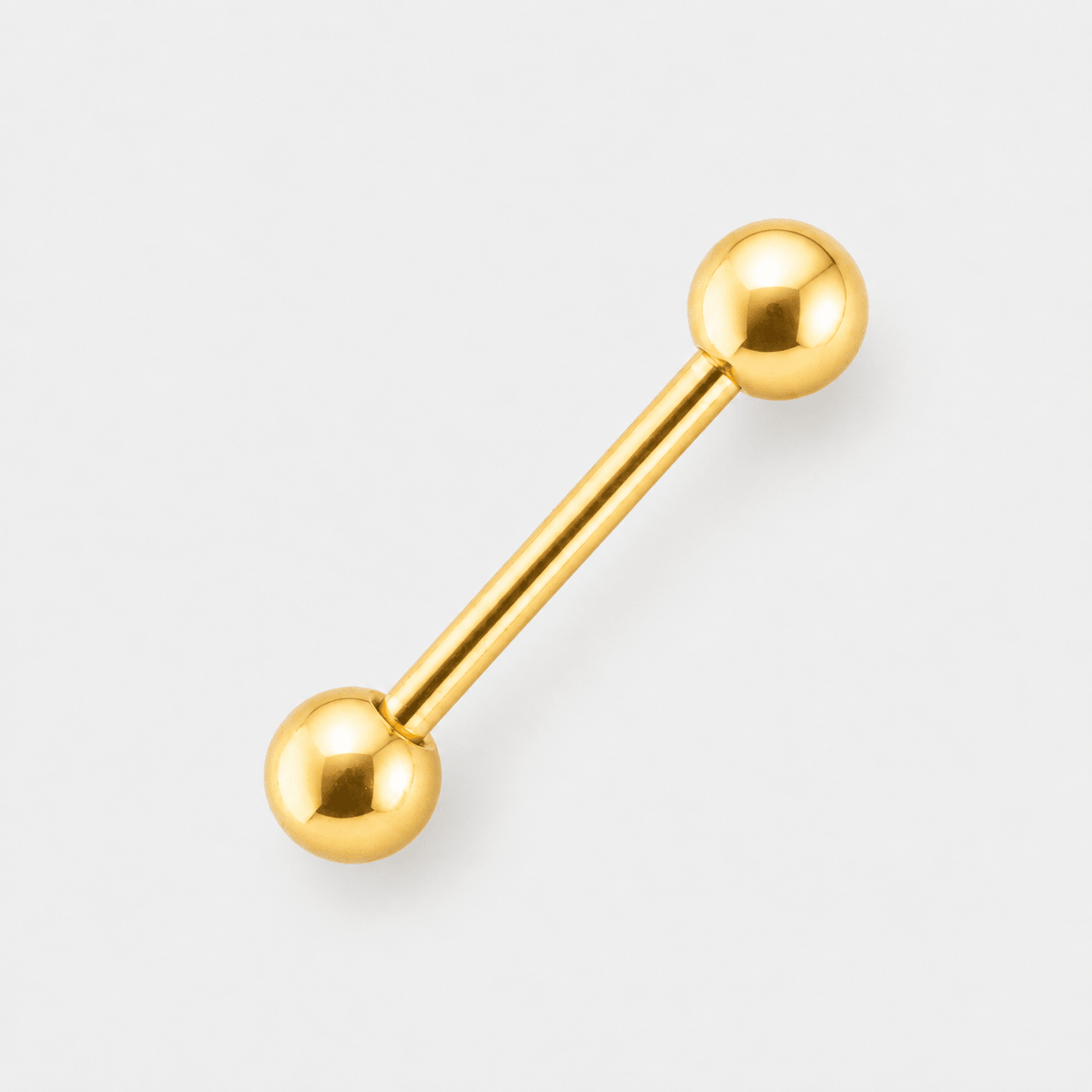 Elara Classic Barbell stav guldfarvet - BY CARA