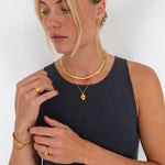 Elara Halskæde 18K Guldbelagt - BY CARA