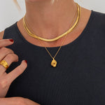 Elara Halskæde 18K Guldbelagt - BY CARA