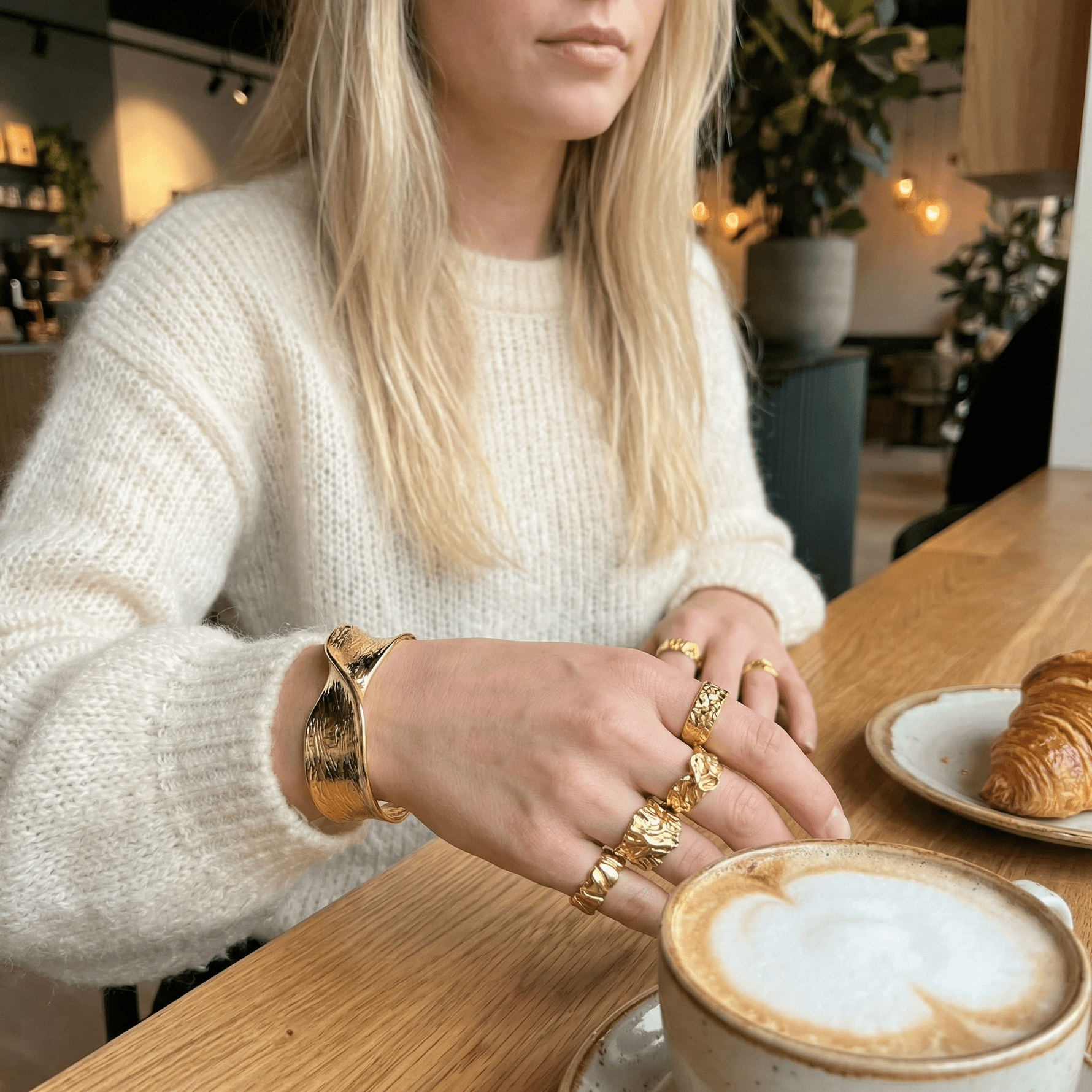 Elara Justerbar Ring 18K Guldbelagt - BY CARA