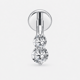 Elara Twin Spark Labret sølvfarvet