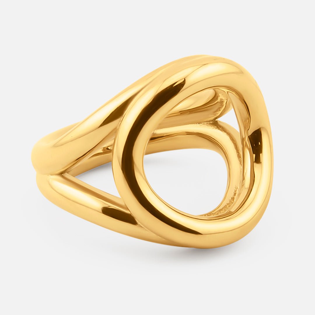 Elira Loop Ring 18K Guldbelagt - BY CARA