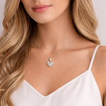 Elodie Heart Halskæde Sølvfarvet - BY CARA