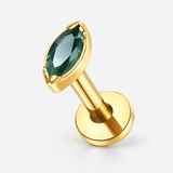 Elowen Agate Labret gold-coloured