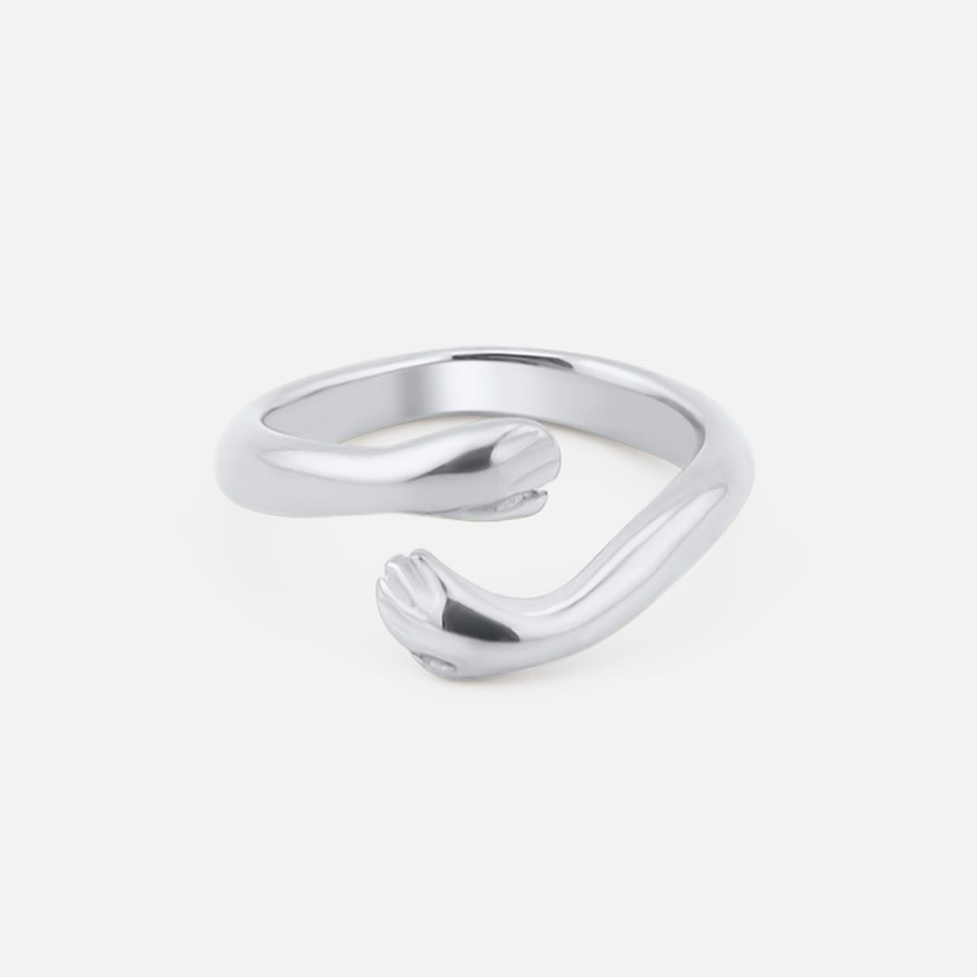 Embrace Ring Sølvfarvet - BY CARA