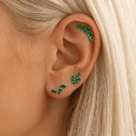 Emerald Arc Labret sølvfarvet - BY CARA