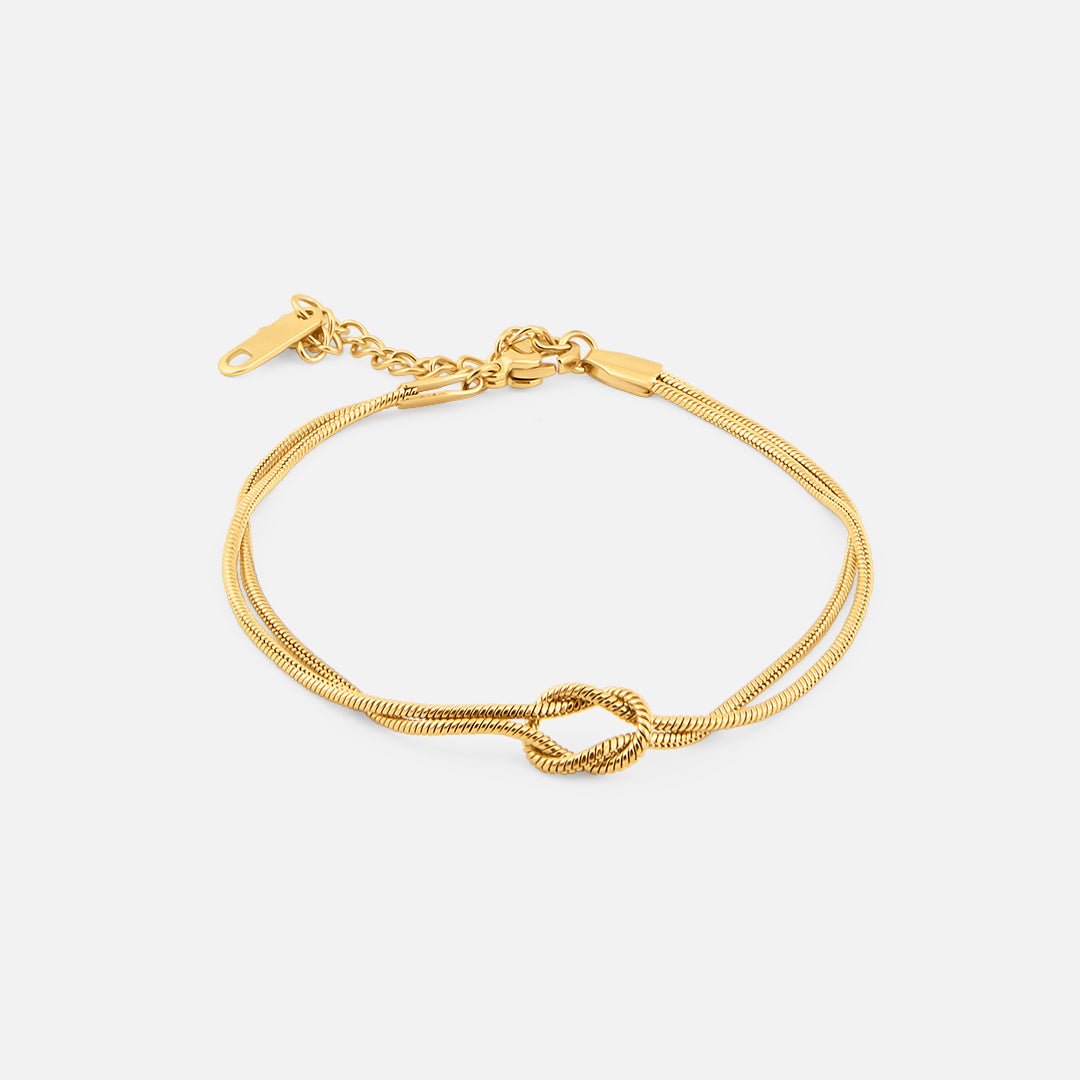 Eternal Knot Armbånd 18K Guldbelagt - BY CARA