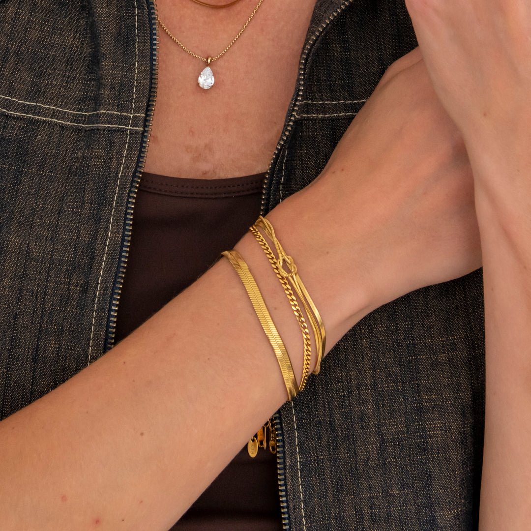 Eternal Knot Armbånd 18K Guldbelagt - BY CARA