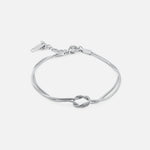 Eternal Knot Armbånd Sølvfarvet - BY CARA