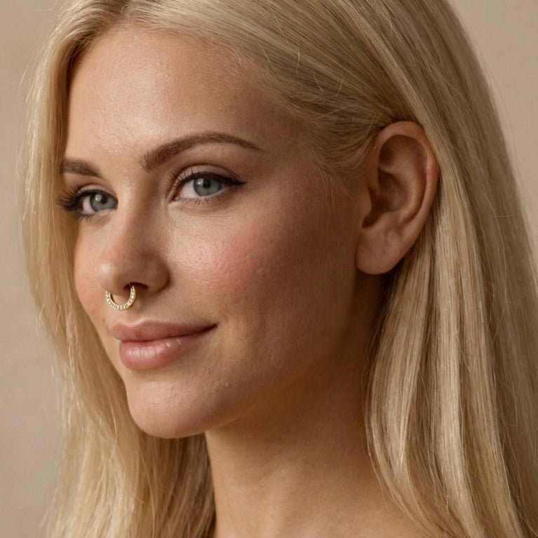 Eternity Side Sparkle Clicker Ring sølvfarvet 6 mm - BY CARA