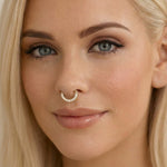 Eternity Side Sparkle Clicker Ring sølvfarvet 6 mm - BY CARA