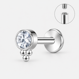 Bead Drop Labret sølvfarvet