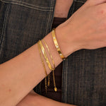 Fleur Bangle 18K Guldbelagt 6 mm - BY CARA