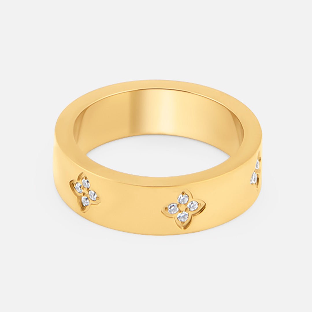 Fleur Ring 18K Guldbelagt - BY CARA