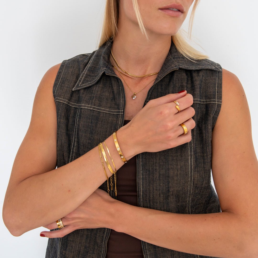 Fleur Ring 18K Guldbelagt - BY CARA