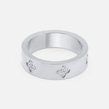 Fleur ring silverfärgad